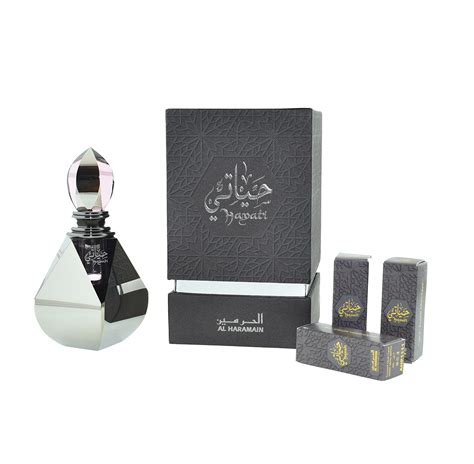 סט יוניסקס Hayati Perfume Oil 4 הכולל בושם 3 מ"ל ו-3 מילויים Al Haramain