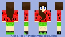 Watermelon Girl Minecraft Skin