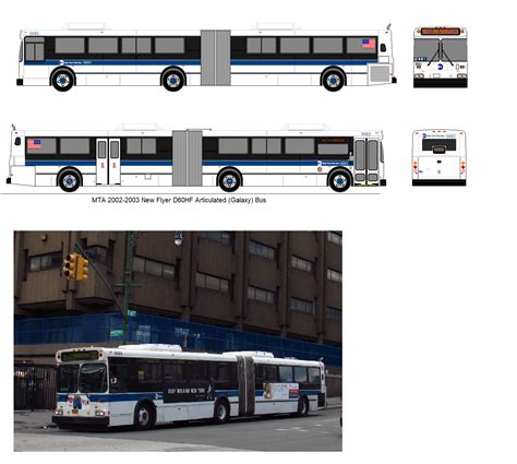 MTA 2002-2003 New Flyer D60HF Articulated (Galaxy) by Geistcode on DeviantArt