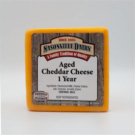 Aged Cheddar Cheese 1 Year - Nasonville Dairy