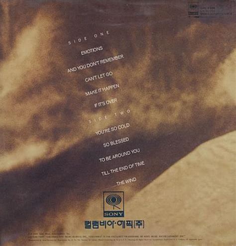 Mariah Carey Emotions Korean vinyl LP album (LP record) (394186)