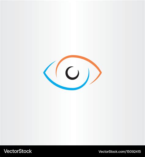 Eye logo sign symbol Royalty Free Vector Image