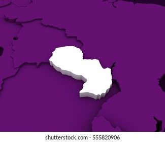 Paraguay Map 3d Illustration Stock Illustration 555820906 | Shutterstock