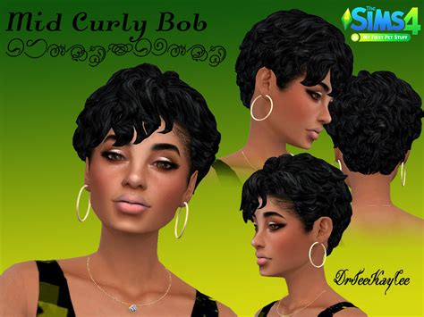 Sims 4 short hair bob with bangs cc - retres