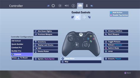 Xbox controller layout for Fortnite with new custom bindings. 4-paddles ...