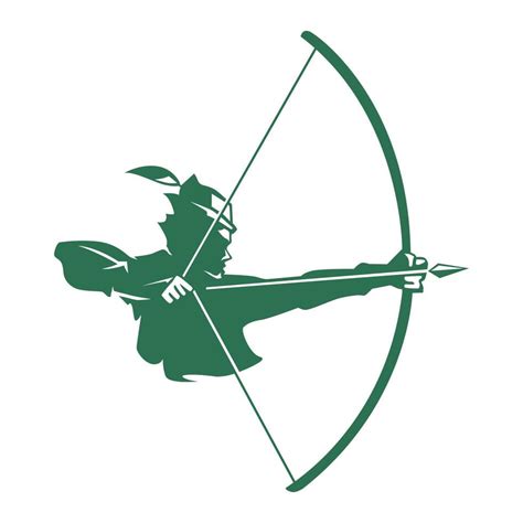 Symbol icon logo vector a green archer 11469918 Vector Art at Vecteezy