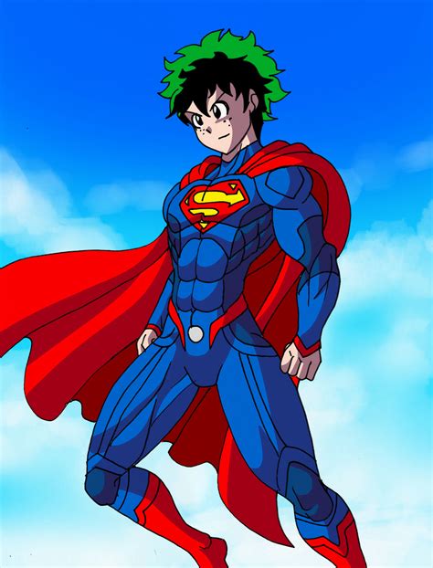 Izuku Midoriya - Superman - Custom Suit by marcoasalazarm on DeviantArt