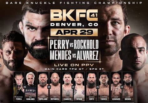 BKFC 41: 'Perry vs. Rockhold' Live Results and Highlights | BJPenn.com