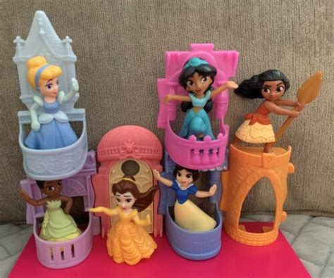 McDONALD'S DISNEY PRINCESS HAPPY MEAL Cinderella Jasmine Tiana Belle ...