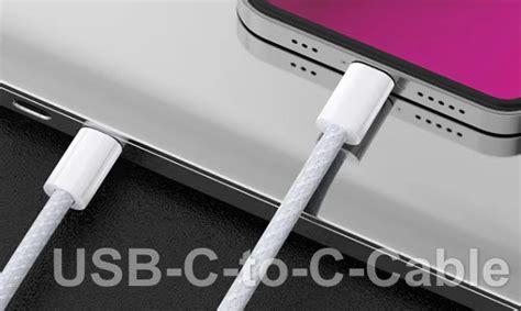 Apple sells new USB-C to USB-C cables - HornmicLink USB Cable