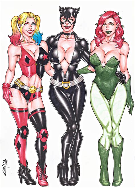 GOTHAM CITY SIRENS !!! by carlosbragaART80 on DeviantArt