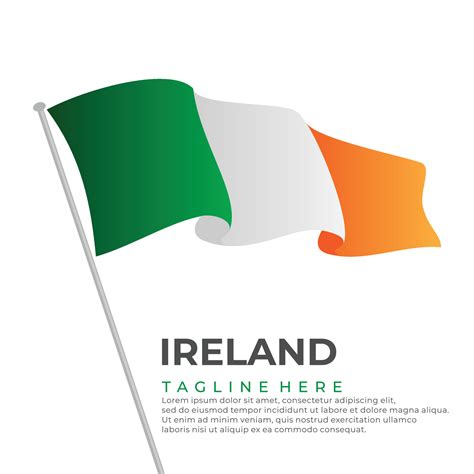 Template vector Ireland flag modern design 21017196 Vector Art at Vecteezy