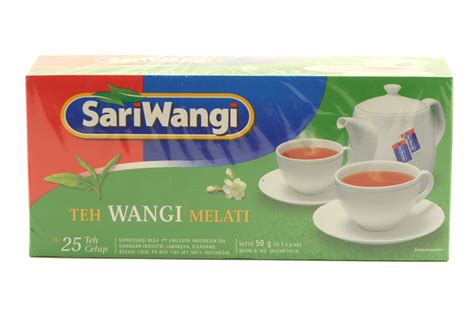 Sariwangi Teh celup Wangi Melati 50 gram Jasmine fragrant tea bags 25 ...