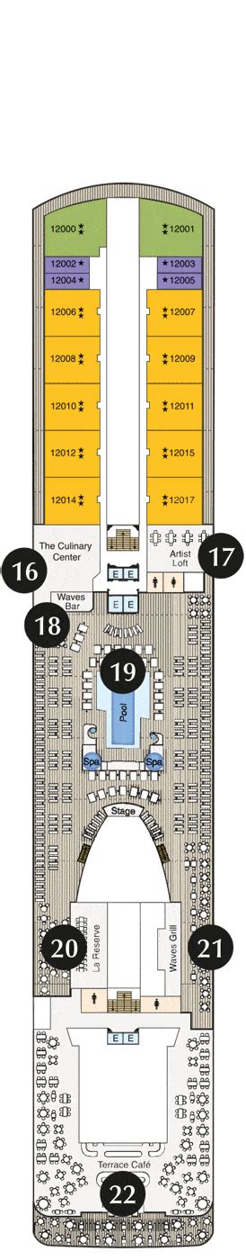 Oceania Marina Deck plan & cabin plan