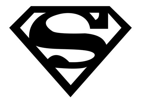 Black Superman Logo Superman Superman Logo Black And - Clip Art Library