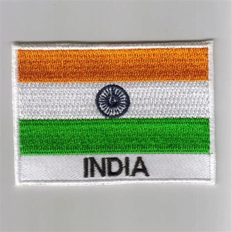 World Flag Embroidered patches - Iron On, Sew On, Velcro Badges | India flag, Embroidered ...