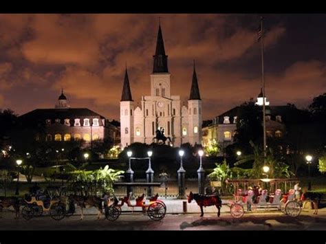 NOLA nightlife and downtown drive through - YouTube