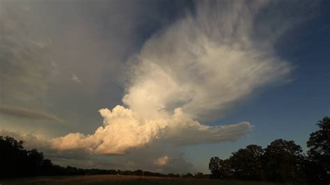 Time lapse of pop up storms with sunset mammatus clouds - YouTube