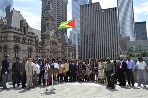 Toronto: City Hall Flag Raisings – Guyana 2014 | Guyanese Online