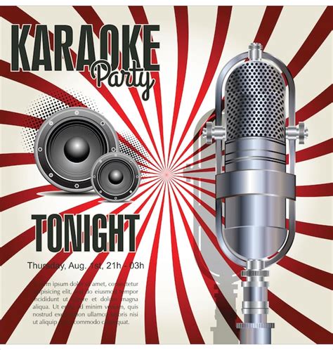 Premium Vector | Karaoke party background