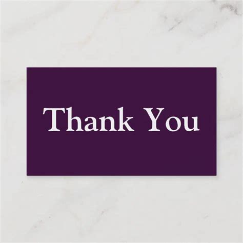 Thank You Business Cards Templates Purple | Zazzle