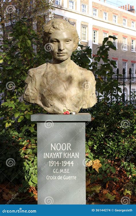 Noor Inayat Khan Statue In Gordon Square Garden Editorial Stock Image ...