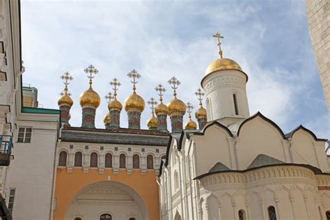 Cathedrals Inside Moscow Kremlin, Russia. Editorial Photography - Image of tourism, famous: 70751972