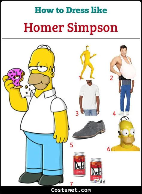 Homer Simpson (The Simpsons) Costume for Cosplay & Halloween