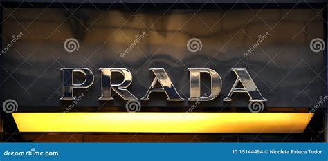 Prada brand logo editorial stock image. Illustration of florence - 15144494