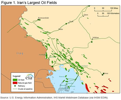 Iran Oil Fields Map - Cities And Towns Map