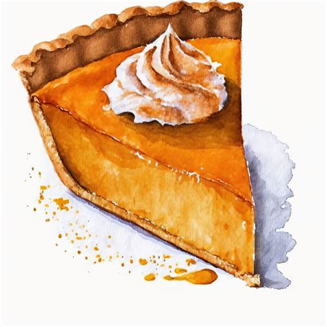 Thanksgiving Pumpkin Pies Clip Art