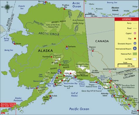 Alaska Map Tourist Attractions - ToursMaps.com