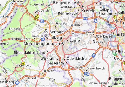 MICHELIN Mönchengladbach map - ViaMichelin