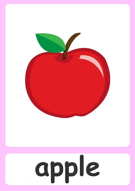 Fruit flashcards for kids! | Flashcards for kids, Flashcards, Learning english for kids