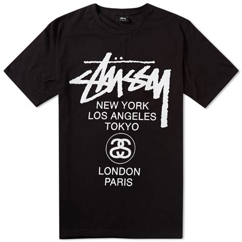 Stussy World Tour Tee (Black)