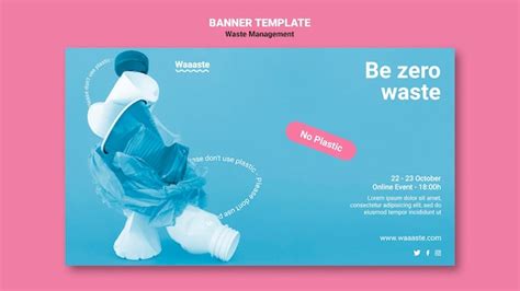 Free PSD | Waste management poster template