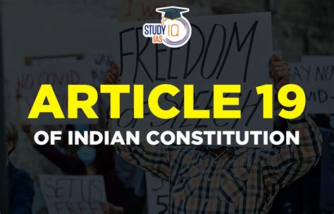 Article 19 of Indian Constitution, Articles, Provisions