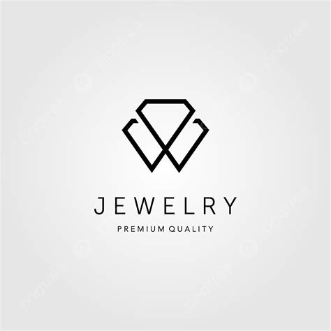 Line Art Illustration Vector Hd PNG Images, Line Art Diamond Jewelry Logo Vector Illustration ...