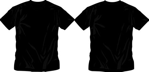 Black T Shirt Template Front And Back Use Them In Commercial Designs ...