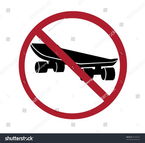 Sign - No Skateboarding Stock Photo 39743431 : Shutterstock