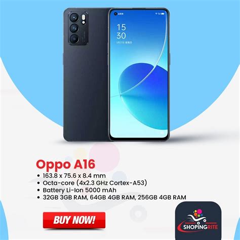 Buy Oppo A16 Online | Oppo A16 Price In Pakistan | Shoping Rite