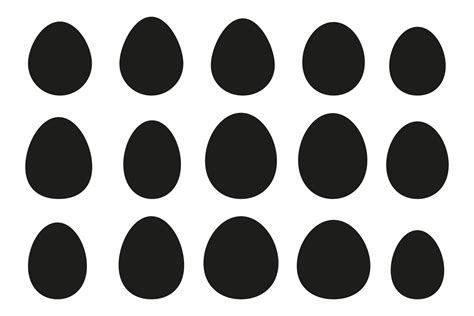 Various egg shapes. Vector illustration. 25436341 Vector Art at Vecteezy