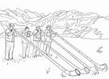 Switzerland Coloring Pages sketch template
