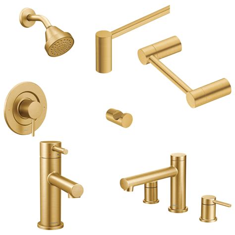 Shop Moen Align Brushed Gold Collection at Lowes.com