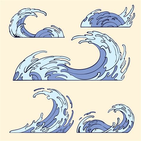 Japanese Wave vector art 25901321 Vector Art at Vecteezy