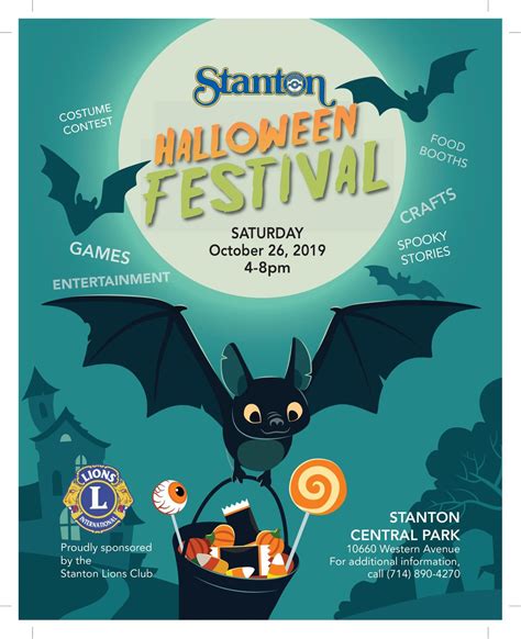 HALLOWEEN FESTIVAL at STANTON CENTRAL PARK, STANTON