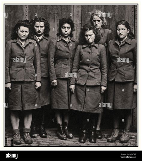 First-class design and quality WW II German Photo ..Female Concentration Camps Guards ...