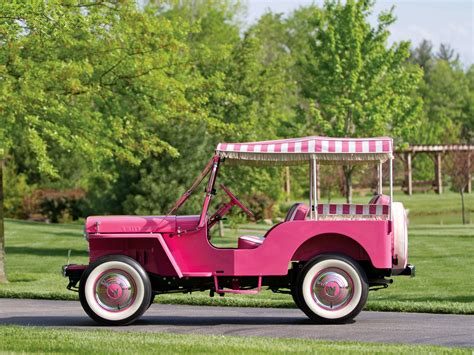 Jeep | Yup, in pink! ... 1959 Willys Jeep Surrey Vintage Cars, Antique ...