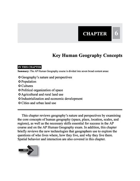 Key Human Geography Concepts - Human And Population Geography - Studocu