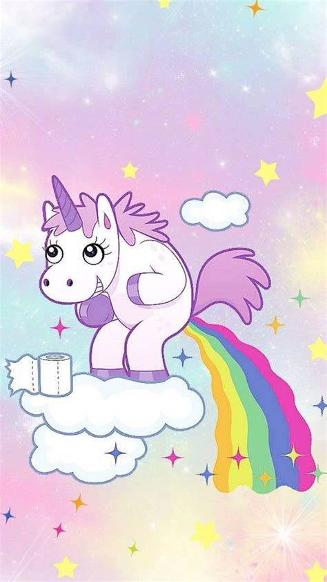 Unicorn Rainbow Poop Wallpaper